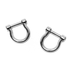 Moschettoni per borse con strass - Oro e Argento - ⌀ 25mm