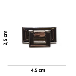 Clic Clac Closure for Bag with Central Rod - Size 16x15 cm