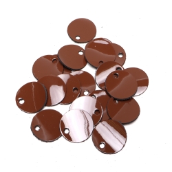 Paillettes in vera pelle verniciata per Borse - Misura ⌀ 3 cm - Pacco da 20 pz