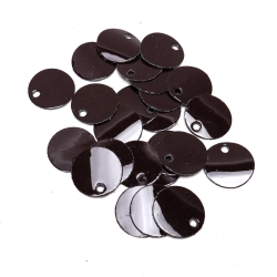 Paillettes in vera pelle verniciata per Borse - Misura ⌀ 3 cm - Pacco da 20 pz