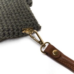 Boucle en cuir véritable - Taille 20x9